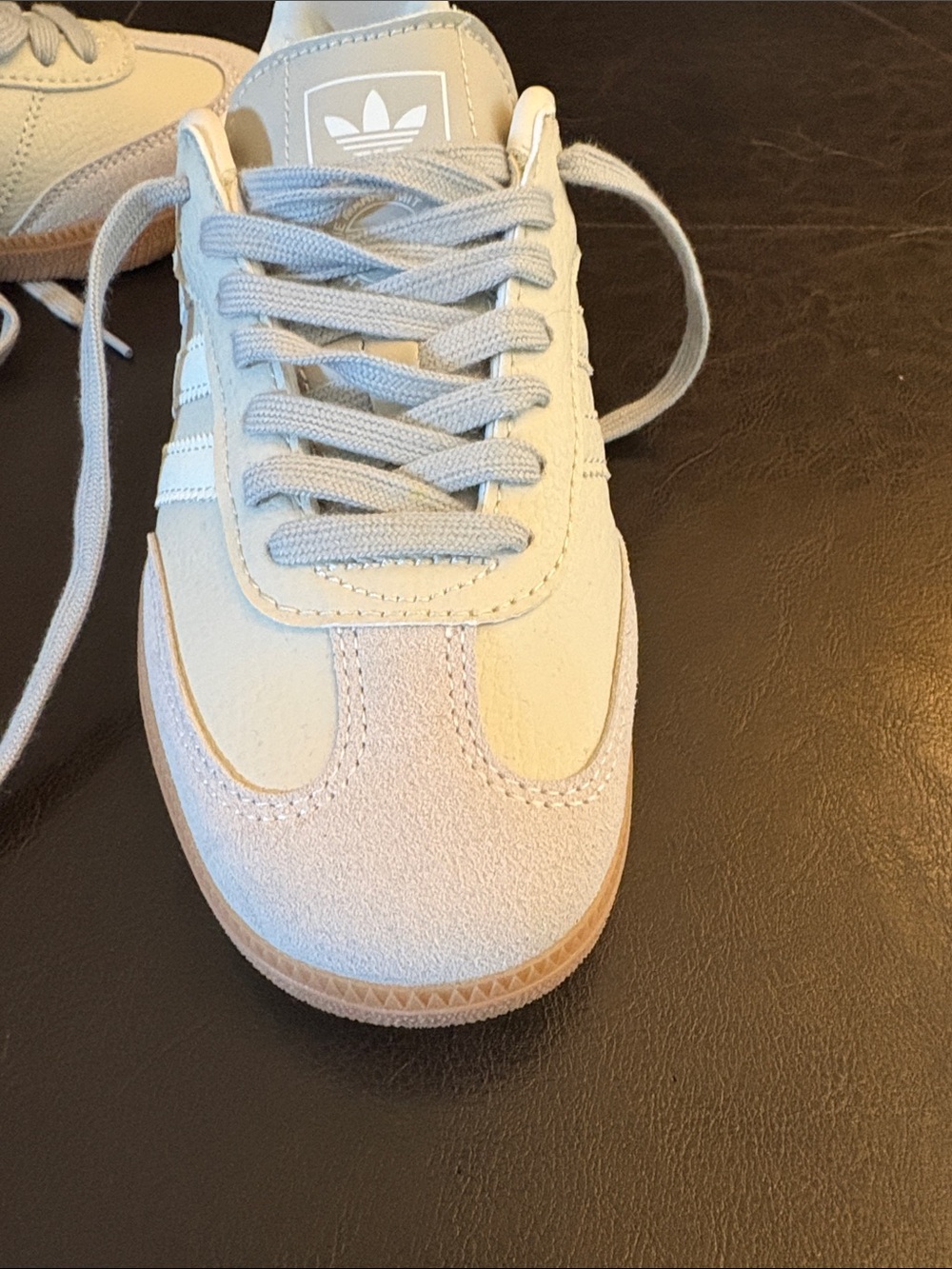 adidas Samba Women's Sneakers in Cream and Gum - Picture 5 of 5